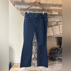 White House Black Market Dark Blue Flare Jeans
